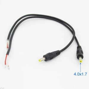 200pcs 30cm/1ft DC Power Cable 4.0x1.7mm DC Tip Plug Straight CCTV Cord Cable - Picture 1 of 6