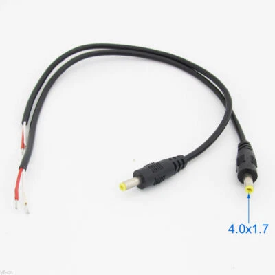200pcs 30cm/1ft DC Power Cable 4.0x1.7mm DC Tip Plug Straight CCTV Cord Cable - Image 1 of 4