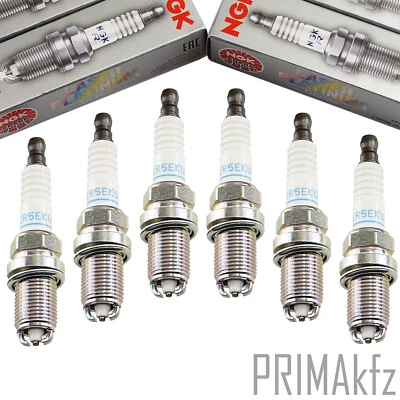 6x NGK Zündkerzen 2890 BKR5EKUP für VW Golf III Passat Vento V-Klasse V6 - Bild 1 von 2