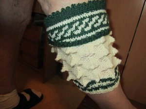 Trachtenstrümpfe, Loferl, Wadenstrümpfe, handgestrickt m.Umschlag, Maßanfertig. - Bild 1 von 4