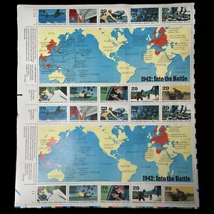 US Scott #2697 WWII 1942: INTO THE BATTLE Sheet 20 Stamps 29 Cents 5.80 Face MNH - Picture 1 of 6