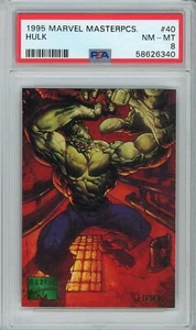 1995 Marvel Masterpieces #40 Hulk PSA 8 - Picture 1 of 2