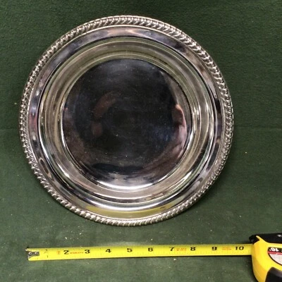 ¡BONITO! DE COLECCIÓN WM A ROGERS PLATO/TAZÓN PARA SERVIR VERDURAS CHAPADO EN PLATA Foto 1 de 4