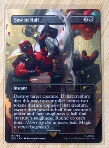 Saw in Half - Near Mint - Secret Lair X Deadpool - NM MTG Nonfoil - Bild 1 von 1