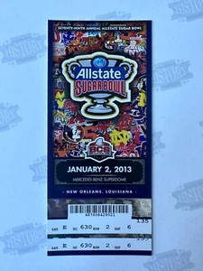 2013 Sugar Bowl Ticket 1/2/13 Louisville Cardinals Florida Gators - Picture 1 of 2