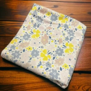 Carter's Floral Baby Blanket Flannel Pink White Child of Mine Receiving Yellow - Picture 1 of 8