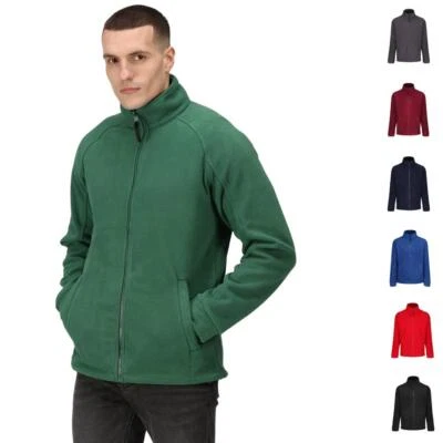Regatta Fleece Jacket Mens Plain Full Zip Up Anti Pill Zipped Outdoor Jumper - Image 1 of 4