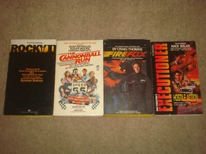 Action Movie Tie-In Book LOT Rocky II Stallone Firefox Thomas Cannonball Run PB - Picture 1 of 8