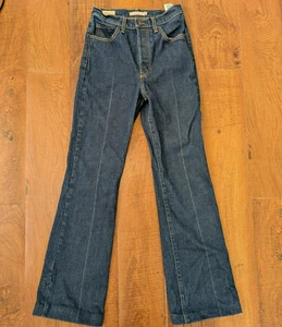 Levis Jeans donna 26 x 33 blu costina stivaletto bootcut vita alta denim elasticizzato - Foto 1 di 7