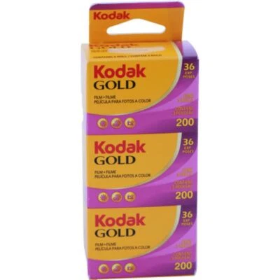 Kodak GOLD 200 Color Negative Film (35mm Roll Film, 36 Exposures, 3-Pack) — 第 1/3 张图片