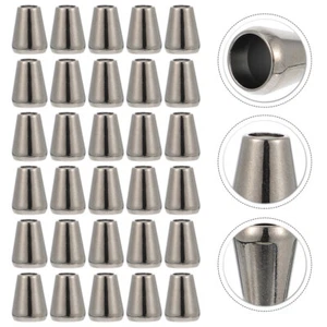 30 Pcs Metal Bell Buckle Sweatshirt Drawstring Stoppers Clip Alloy Cord Locks - Picture 1 of 12
