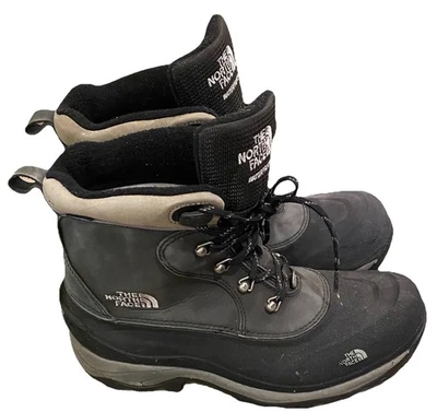 The North Face 551044 登山鞋女式 10 码踝靴炭黑色麂皮绒 — 第 1/4 张图片