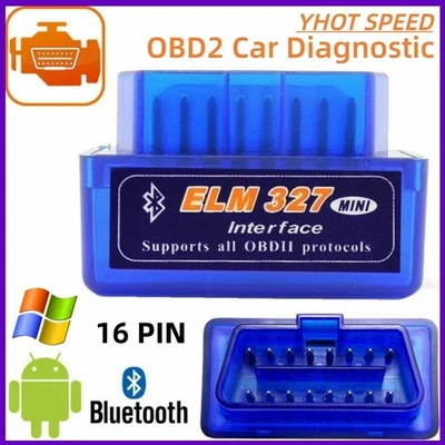 ELM327 V1.5 Car OBD2 Fault Code Reader Bluetooth Adapter Auto Diagnostic Scanner - Image 1 of 4