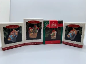 Juego completo de 3 sellos “Owliver” serie de adornos más uno! Vintage 1992-1994 - Imagen 1 de 2