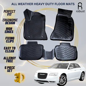 Floor Mats Liners For Chrysler 300C 2015-2023 All Weather Heavy Duty 3d Car Rugs - Picture 1 of 9