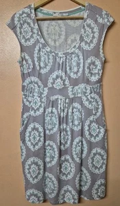 Boden Dress Lilac Floral Pattern Sleeveless Pockets Petite Size 12P - Picture 1 of 6