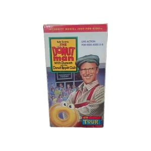 DONUT MAN WITH DUNCAN: ON TOUR VHS VIDEO, SING-ALONG & STORIES, TEACHES VALUES - Picture 1 of 2