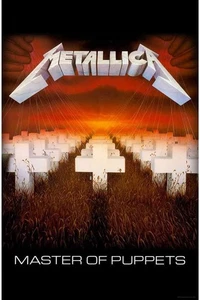 Auténtico póster bandera textil Metallica Master of Puppets NUEVO - Imagen 1 de 1
