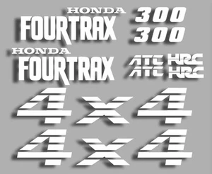 Set of (10) 1991 Honda Fourtrax Decals Gas Tank Fenders 300 ATC HRC Replacement - Picture 1 of 1