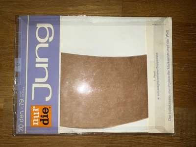 Nur Die Jung Nylonstrümpfe Hautton Sexy Rarität Nylon Perlon Vintage Nahtlos - Bild 1 von 4