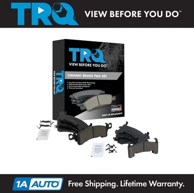 TRQ Brake Pads Ceramic Fits 1979-1981 Pontiac Firebird 1979-1981 Cadillac Devill - Image 1 of 4