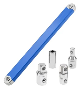 Offset Verlängerungsschlüssel Set mit 1/4",3/8",1/2" Vierkant Adapter und 1/4... - Bild 1 von 7