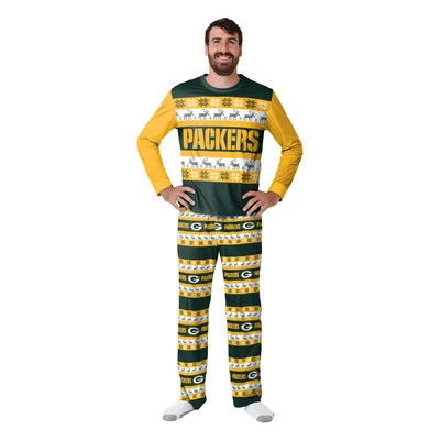 Pijama feo cuello redondo Green Bay Packers para hombre Foto 1 de 2