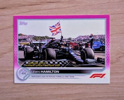 2022 Topps Formula 1 - Grand Prix Winners Fuchsia #160 Lewis Hamilton /150 - Image 1 of 2