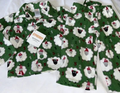 NUEVO Gymboree Bebé Niño 12 18 CONTANDO OVEJAS Vacaciones Gimnasios Pijama Conjunto Suave Foto 1 de 4