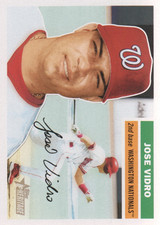 2005 Topps Heritage Washington Nationals Baseball Card #198 Jose Vidro