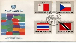 United Nations First Day of Issue Stamp Flag series - Picture 1 of 1