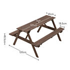 5ft 4ft Outdoor Garden 6/8 Seater Wooden Picnic Set Table And Bench Furniture Uk