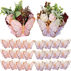 24 Pcs Butterfly Centerpieces for Baby Shower Bridal Shower Centerpieces Butterf - Picture 1 of 7
