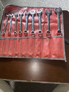 Snap On Combination 9 Piece Wrench Set SAE 5/16 Through 3/4 Excellent Condition - Picture 1 of 3