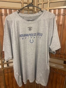 Indianapolis Colts Equipment T- Shirt Mens XL Gray NFL Reebok - Picture 1 of 10