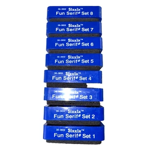 Sizzix Fun Sherif Numbers Die Cut Cartridge Set 1 - 8, Australian Seller, VGC. - Picture 1 of 4