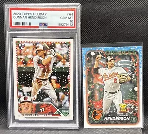 ๐ฅ๐๐ฅ 2023 Topps Holiday GUNNER HENDERSON RC #H4 Orioles Bonus PSA 10 ๐ฅ๐๐ฅ - Foto 1 di 5