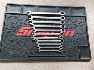 Snap On 11-Pc Flank Drive Combination Ratchet Wrench Set (9mm - 19mm) OXRM710 - Picture 1 of 11
