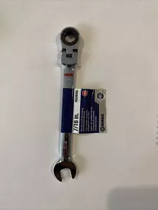 Kobalt 7/16-in Flexible Head Ratchet WrenchItem #338382 New Free Post - Picture 1 of 6