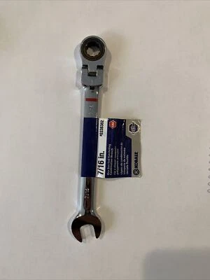 Kobalt 7/16-in Flexible Head Ratchet WrenchItem #338382 New Free Post - Image 1 of 4