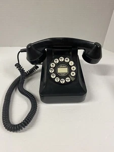 50er Jahre Stil klassisches schwarzes Touch Ton Tischtelefon von Polyconcept - Bild 1 von 19