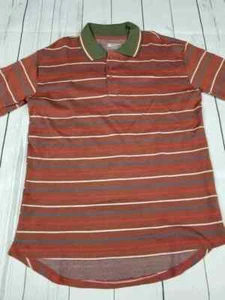 LuLaRoe Bud Polo Golf Shirt, Size Medium (NWOT Striped Orange Red Blue White) - Picture 1 of 3
