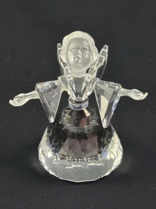 Figura de ángel de colección de cristal de Swarovski Cheerful Times 194761 cabeza esmerilada brazos - Imagen 1 de 3
