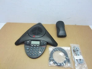 POLYCOM 2301-16375-601/ AVAYA 2490 SOUNDSTATION 2 W/ PWR SUPPLY WALL MODULE - Picture 1 of 3