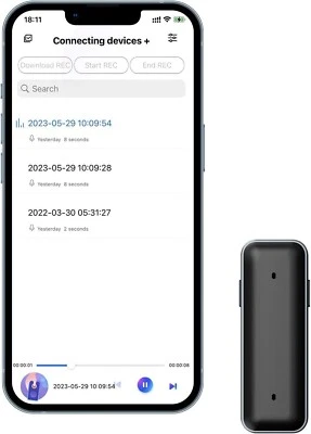 ZAQE 64GB Digital Voice Recorder Rechargeable w/ Playback for lectures, Meetings - Image 1 of 4