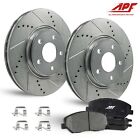 Front Zinc Drill/Slot Brake Rotors + Ceramic Pads for Ford Focus 2012-2018 Ford Focus