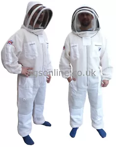 Costume apiculteur ventilé abeille 3 couches protection blanc apicole rucher 🐝 - Photo 1/8