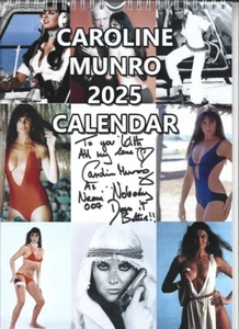 Caroline Munro 2025 Calendar - Signed on the front page - 100% to Cancer Charity - Picture 1 of 13