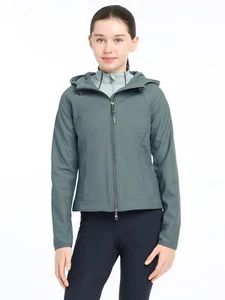 LeMieux Young Rider Lottie Softshelljacke - Petrol | Kapuze, Taschen, Reißverschluss - Bild 1 von 8