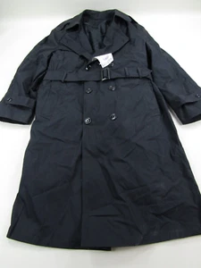 DSCP Garrison Collection Trench Coat Mens 44R Button Up Military Army Black - Picture 1 of 21